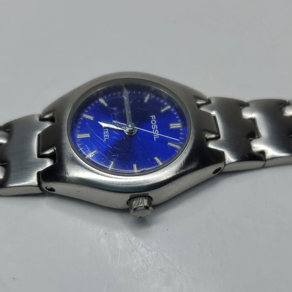 Blue Fossil Steel FS2532 Solid Stainless Steel Watch